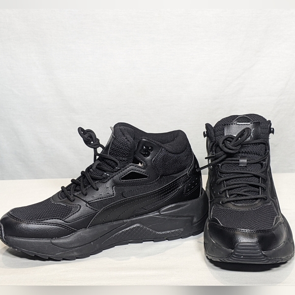 NEW Puma Mens X-ray Speed Mid Winter Sneaker Sz 9.5 black - Picture 2 of 4